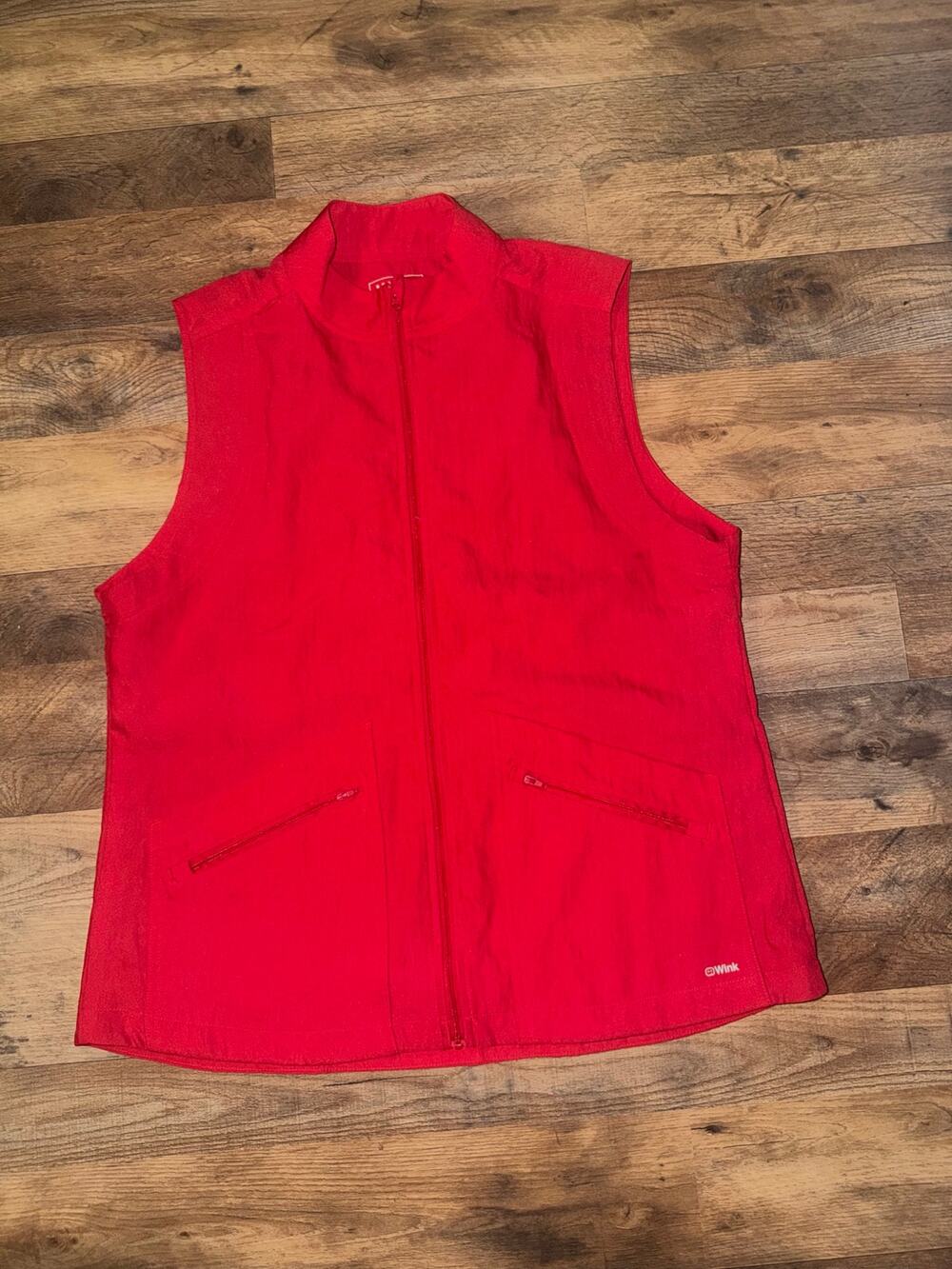 Wink layer women’s red scrub vest